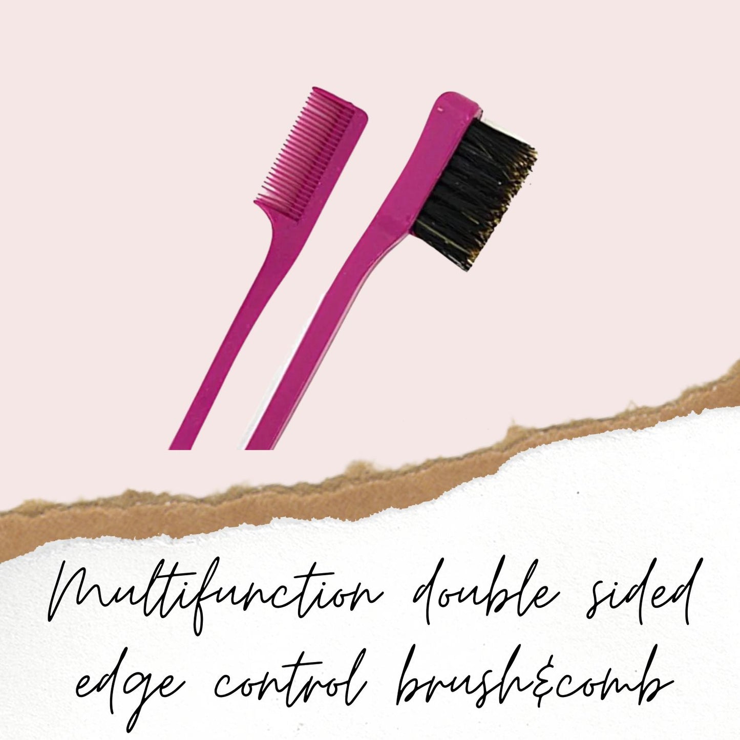 MULTIFUNCTION DOUBLE SIDED EDGE BRUSH & COMB